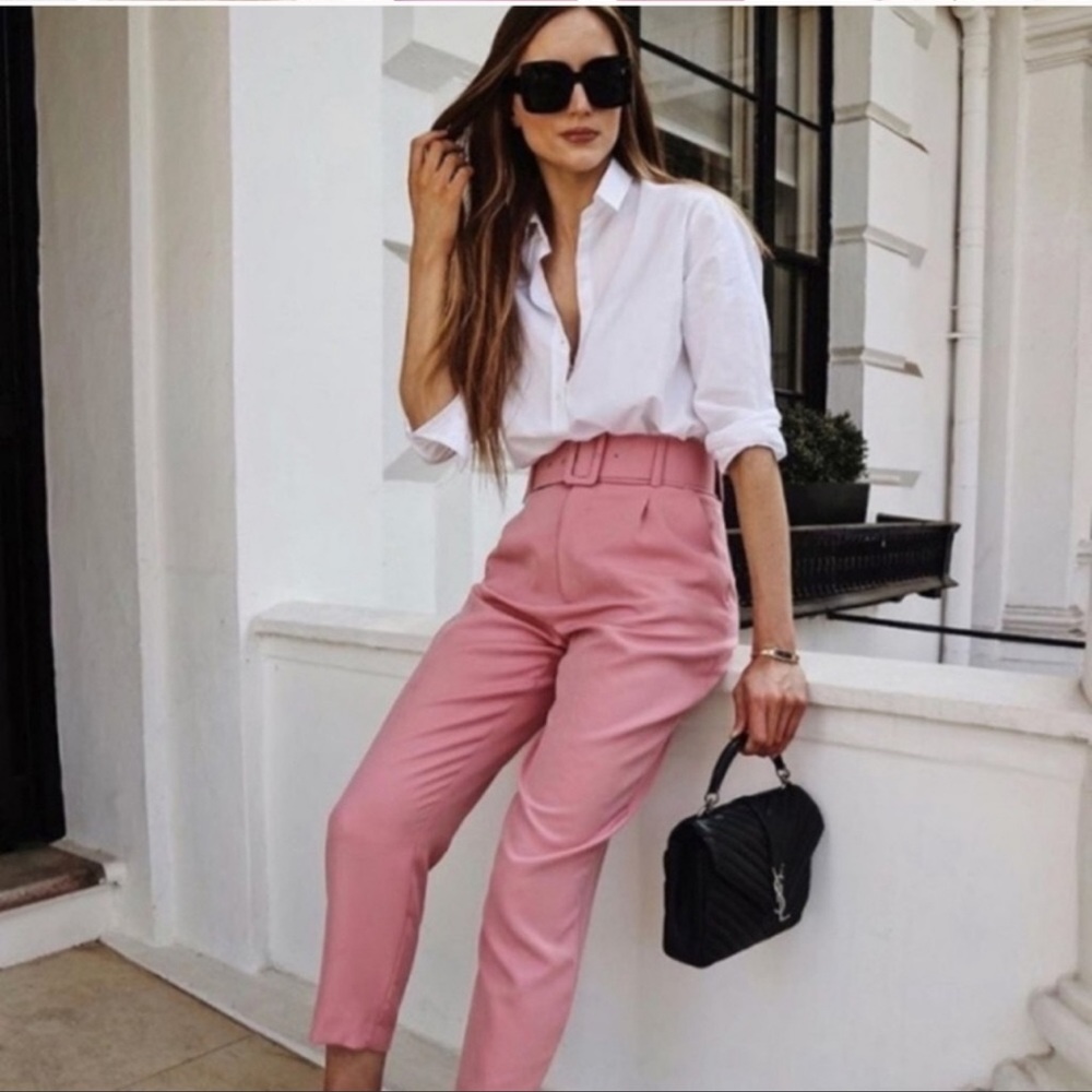 Zara pants with belt